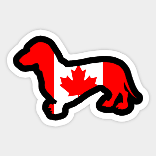 Canada Dachshund Sticker